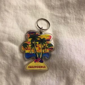 california palmtree keychain